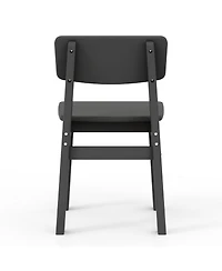 Outdoor Hdpe Kids Modern Plastic Toddler Dining Chairs (Set of Two)