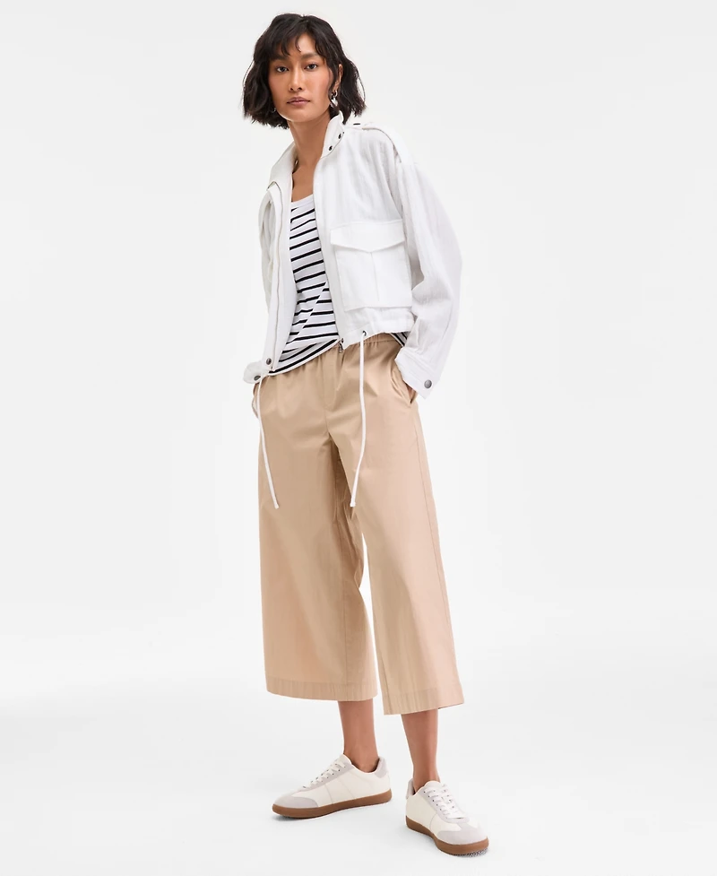 On 34th Women's High-Rise Cropped Wide-Leg Pants