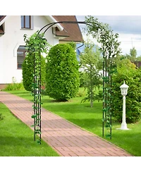 Outdoor Garden Trellis Archway for Vines, Climbing Roses, and Grape Plants