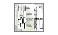 Garden Arch – Decorative Archway for Garden, Backyard, or Outdoor Pathway Accent
