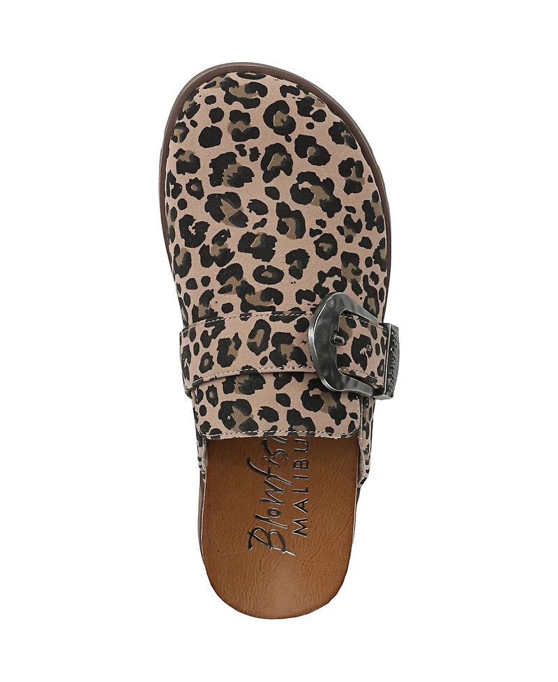 Blowfish Malibu Women's Sienna Round Toe Slip On Flat Clogs