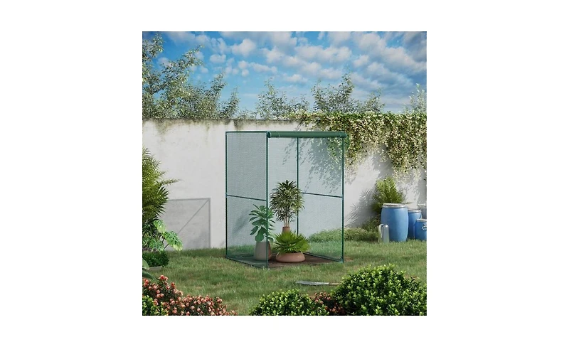 Walk-in Mini Greenhouse for Compact Gardening and Plant Protection