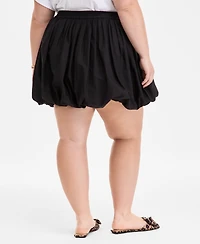On 34th Trendy Plus Cotton Pull-On Bubble Skirt, Exclusively at Macy's
