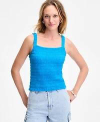 On 34th Women's Cotton Gauze Smocked Tank, Exclusively at Macy's