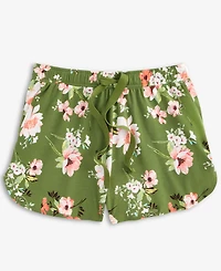 State of Day Women's Floral Knit Drawstring Shorts Xs-3X, Exclusively at Macy's