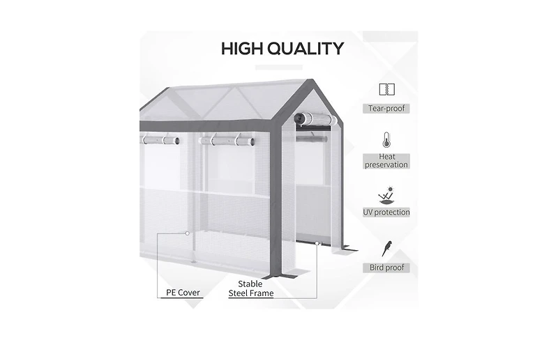 Outdoor Greenhouse for Garden – Weatherproof Plant Growing Shelter