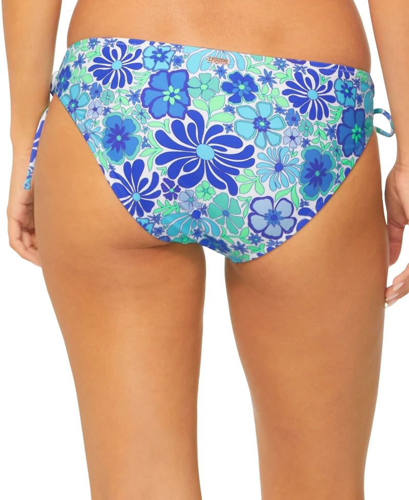 Raisins Juniors' Sweet Side-Tie Floral-Print Bikini Bottoms
