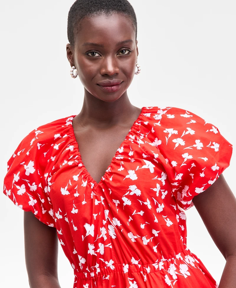 On 34th Women's Puff-Sleeve Midi Dress