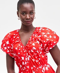 On 34th Women's Puff-Sleeve Midi Dress