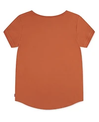 Levi's Big Girls Double Cuff Floral T-Shirt