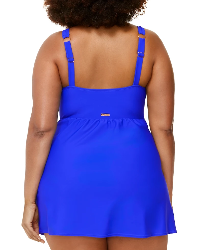Raisins Curve Trendy Plus Size Calabria Swim Dress