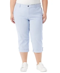 Gloria Vanderbilt Plus Cargo Capri Pants