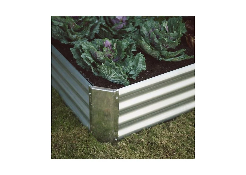 Industrial Farmhouse Raised Garden Bed Metal Planter with Liner for Outdoor Gardening