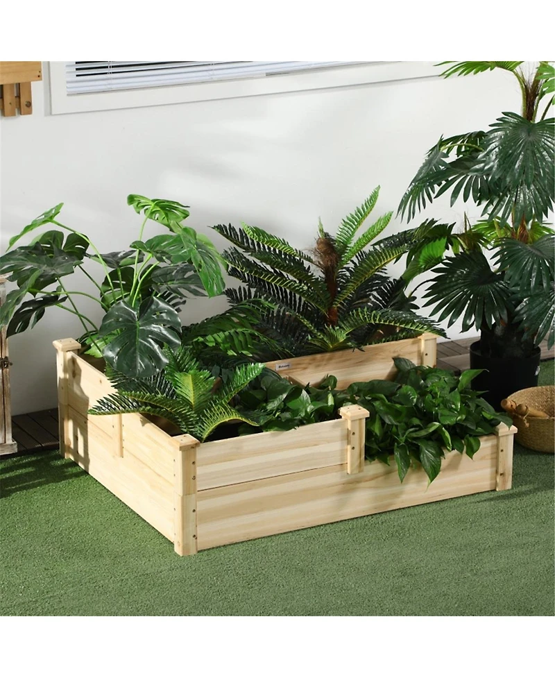 Wooden Garden Bed for Outdoor Planting Elevated, Durable, and Stylish