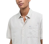 Barbour Men's Nelson Linen Short Sleeve Summer Shirt