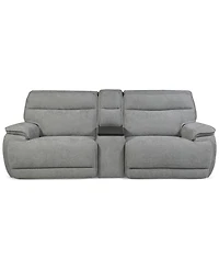 Ozryn 3-Pc. Fabric Sofa with Console and 2 Power Motion Chairs, Exclusively at Macy's
