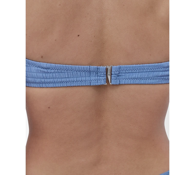 Dkny Women's Textured Molded Balconette Bikini Top