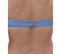 Dkny Women's Textured Molded Balconette Bikini Top