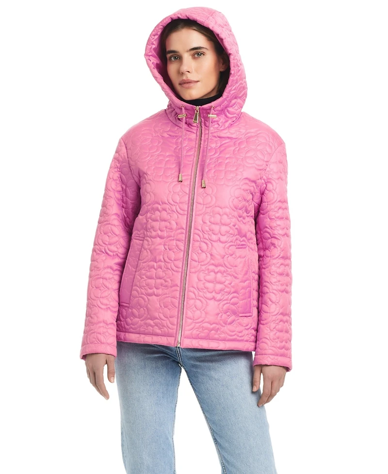 kate spade new york Women's Signature Zip-Front Water-Resistant Quilted Jacket