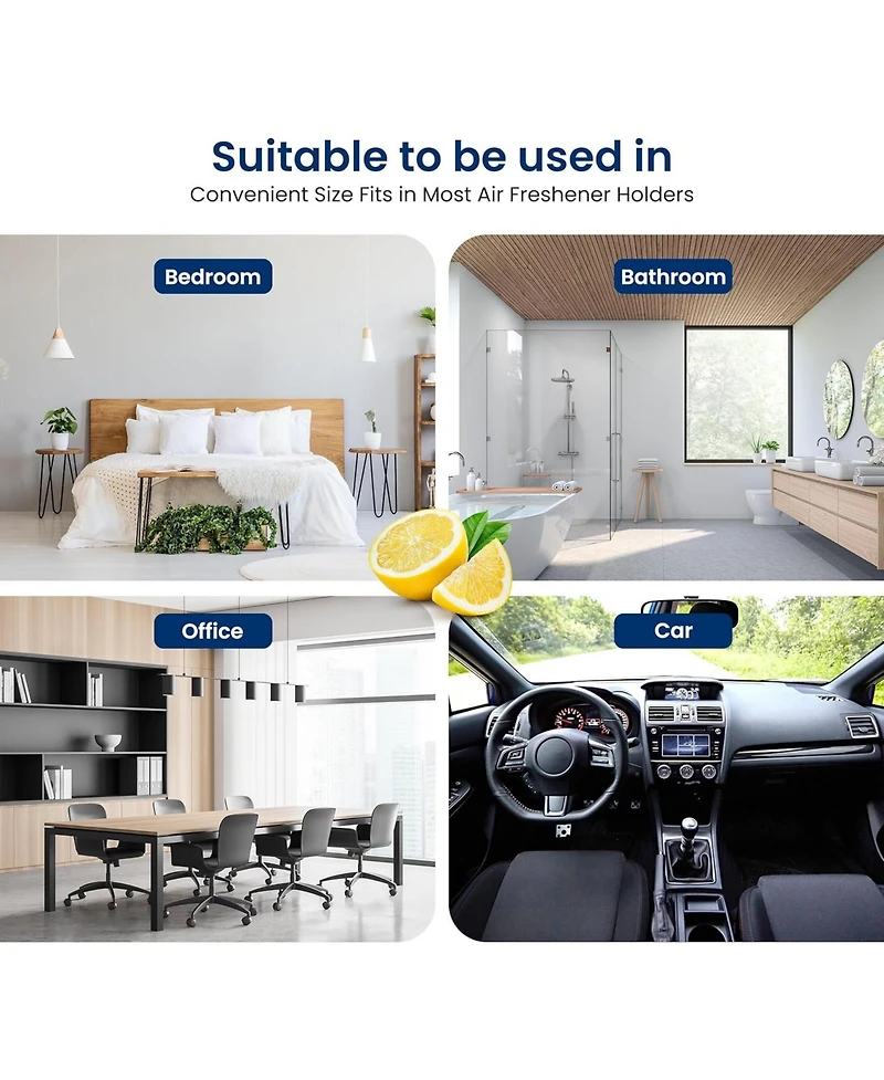 SereneLife Lemon Scented Fragrance Discs for Towel Warmer, 15-Pack