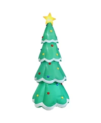 9.5' Self-Inflating Towering Christmas Tree Inflatable Pre-Lit Yard Decoration with Fan Blower and Led Lights