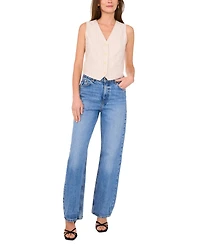 Vince Camuto Women's Pinstriped V-Neck Vest