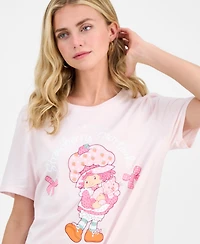 Love Tribe Juniors' Strawberry Shortcake Graphic Print T-Shirt
