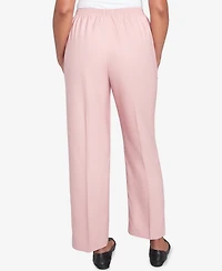 Alfred Dunner Women's Estate of Mind Pull-On Medium Length Pants