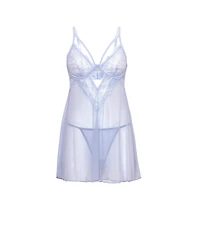 Oh La La Cheri Plus Size Elsie Sheer Babydoll