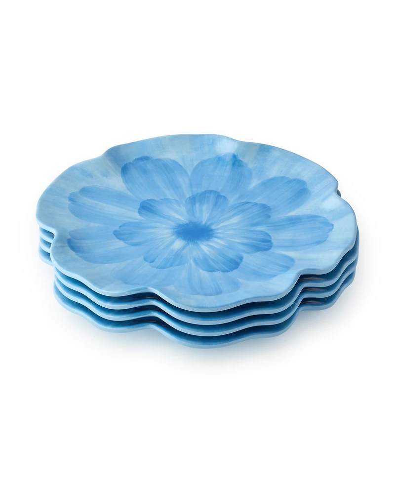 Certified International Wildflower 3-d Floral 4-Pc. Salad Plates, Service For 4