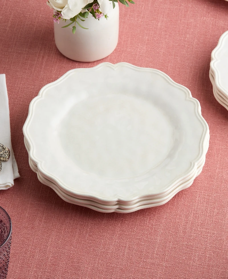 Certified International Isabella Crackle Melamine 4-Pc. Dinner Plates, Service For 4