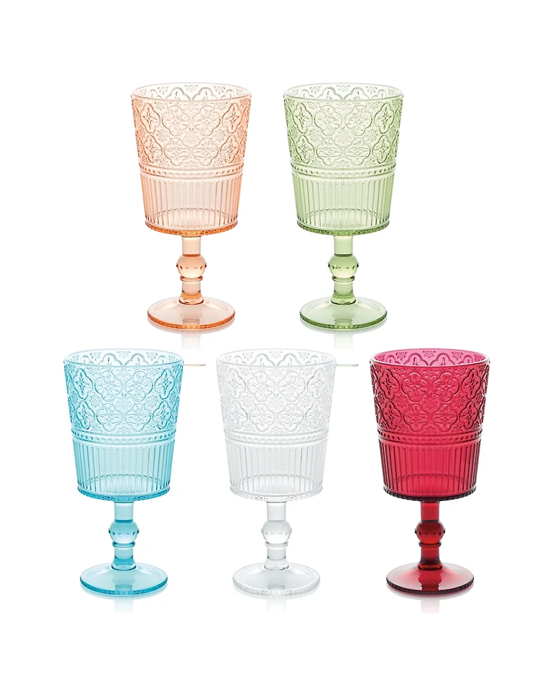 Certified International Victoria Acrylic All-Purpose Goblets, Set of 6