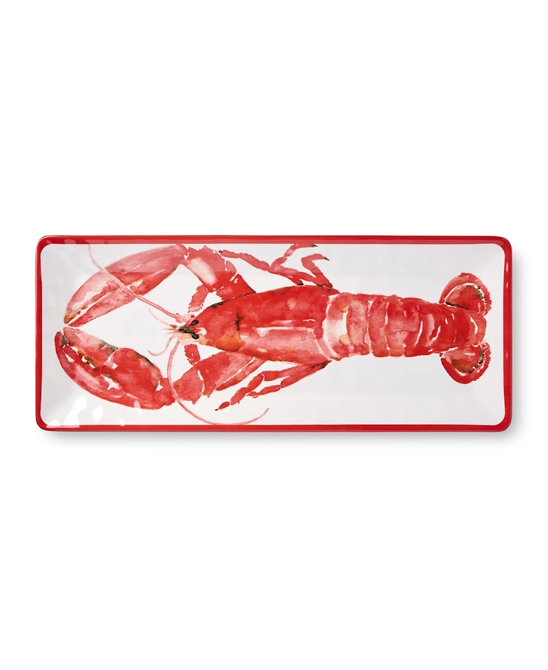 Certified International Beach House Lobster Melamine Platters, Set of 2
