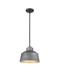 Barnes 1-Light Gray Convertible Pendant