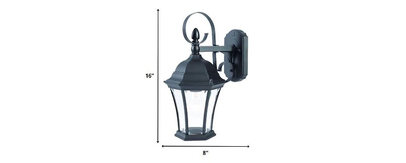 Wall Mounted Swing Arm Hanging Lantern Sconce for Home and Porch Decor
