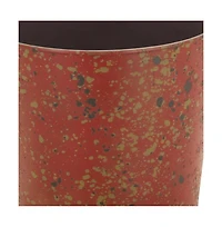 Weather-Resistant Round Plastic Planter for Gardens and Patios