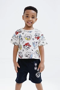 Paw Patrol Boys T-Shirt and French Terry Shorts Outfit Set