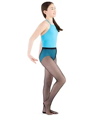 Capezio Juniors' Professional Rhinestone Fishnet Tight - Child