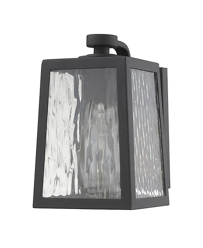 Classic Glass Panel Outdoor Wall Sconce for Patio and Garage