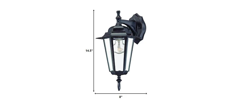 Glass Hanging Lantern Wall Light for Entryway Patio or Hallway