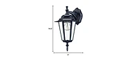 Glass Hanging Lantern Wall Light for Entryway Patio or Hallway