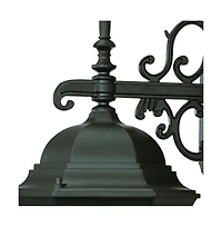 Decorative Narrow Domed Glass Lantern Wall Light for Porch or Living Room