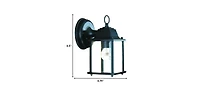 Hanging Glass Lantern Wall Light for Porch and Entryway Decor