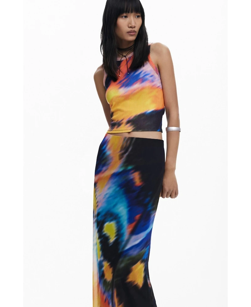 Desigual Women's Skirt designed by Mr. Christian Lacroix