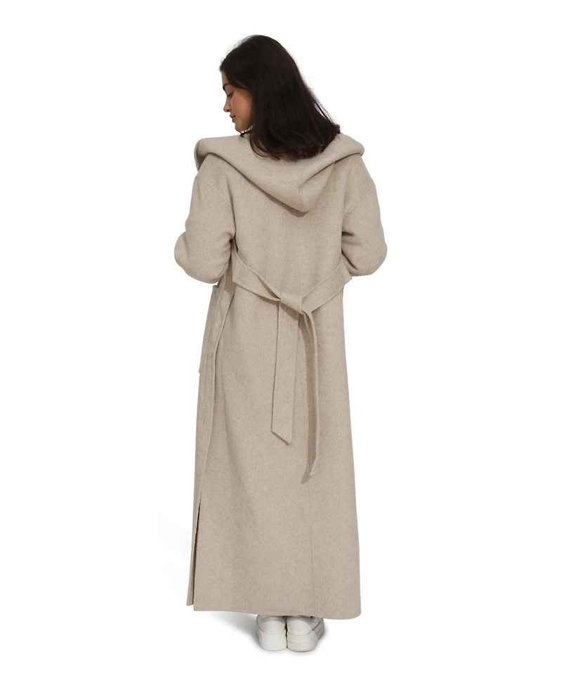 Belle & Bloom Walk My Way Wool Blend Oversized Maxi Coat