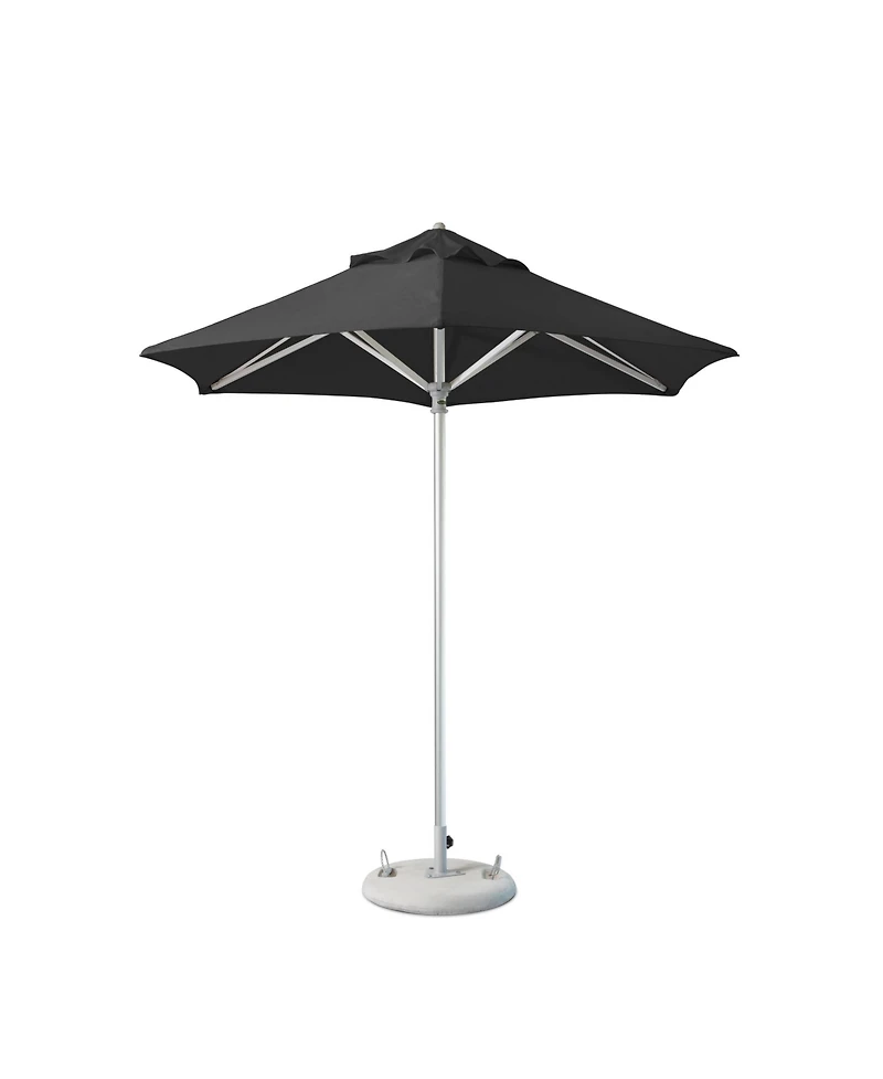 Round Market Patio Umbrella – Polyester Sun Shade for Outdoor Spaces
