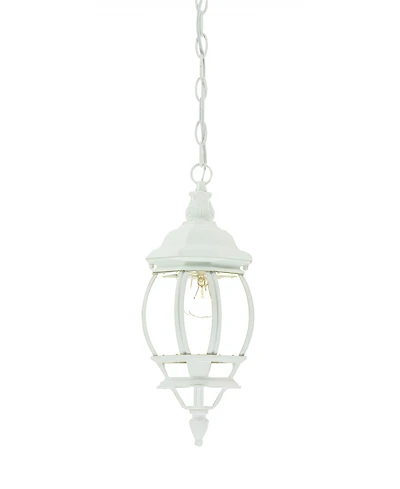 White Glass Globe Hanging Light