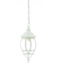 White Glass Globe Hanging Light