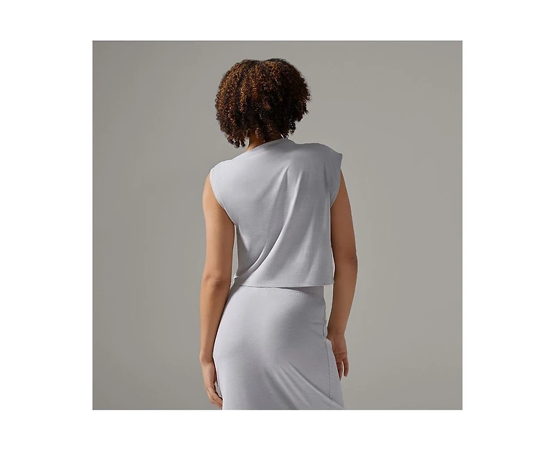 Tavi Women's Brushed Tec Knit Asymmetrical Tee