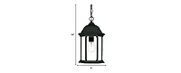 Hanging Glass Lantern Light – Classic Pendant for Home & Garden Decor